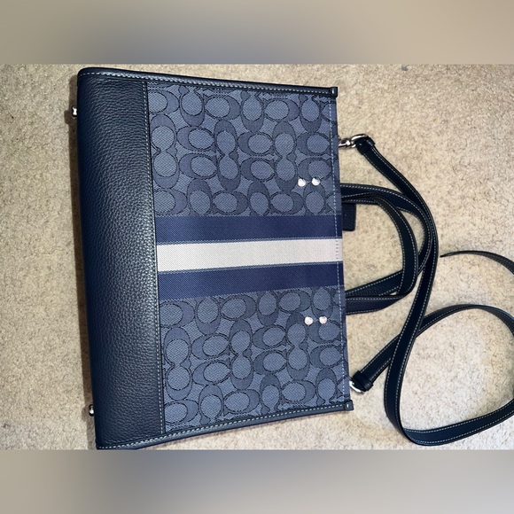 Coach: Dempsey Carryall Bag In Signature Jacquard With Stripe And Coach Patch - Picture 10 of 12